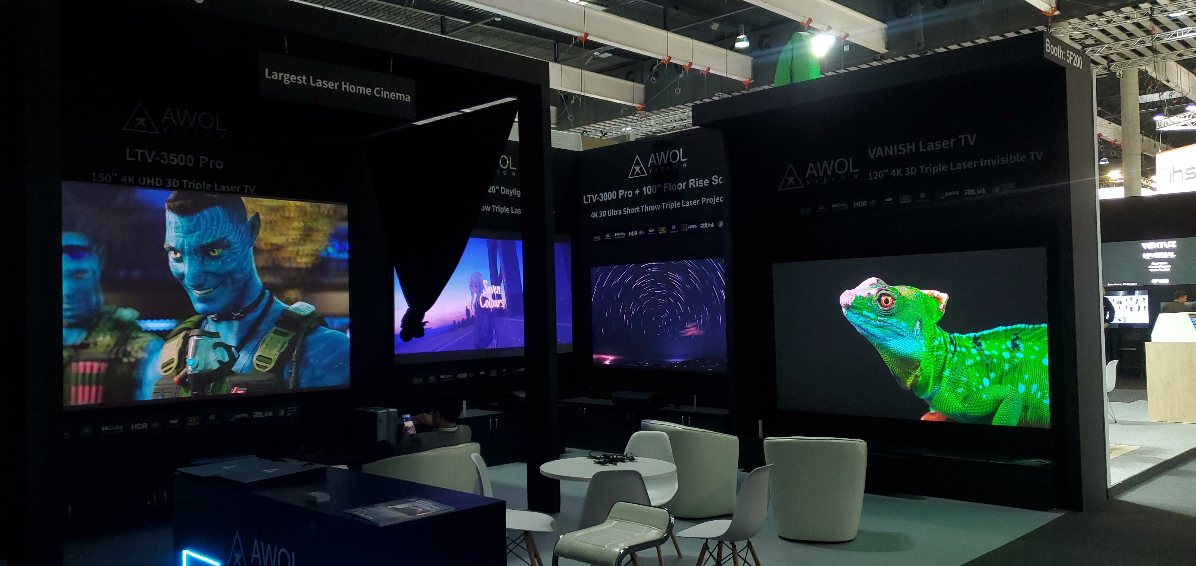 AWOL Vision Lights Up ISE 2024 with StateoftheArt Laser Projectors