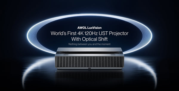 AWOL Vision Debuts LuxVision at IFA 2026: World's First 4K 120Hz UST with Optical Shift