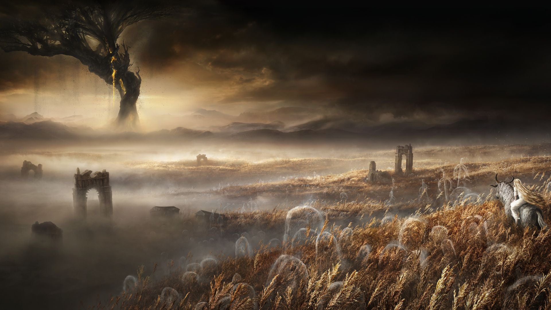 enjoy elden ring shadow of the ertree with gaming projector