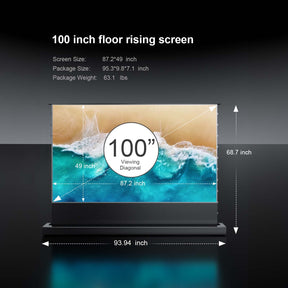 LTV-3000 Pro Plus AWOL Vision Station 100"-120" AWOL Vision Acoustic ALR Floor Rising Screen Bundle