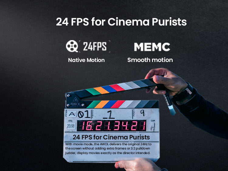 AWOL Vision LTV-3000 offers cinema purists professional 24fps native motion and MEMC smooth motion for selected.