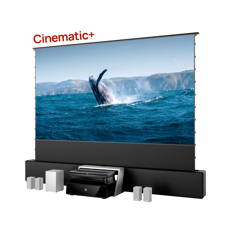 100''-130'' AWOL Vision Cinematic+ ALR Motorized Floor Rising Acoustic Screen
