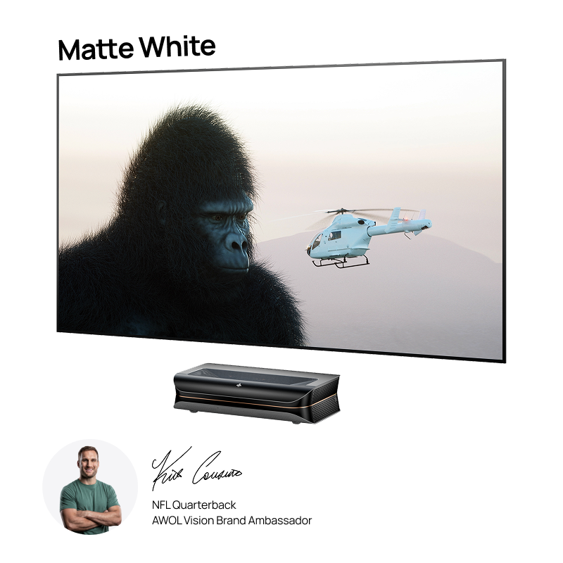 LTV-3000 Pro 100''-180'' Matte White Screen Bundle