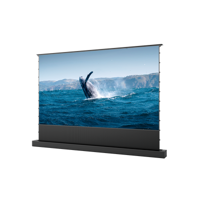 Floor-Rising Screen