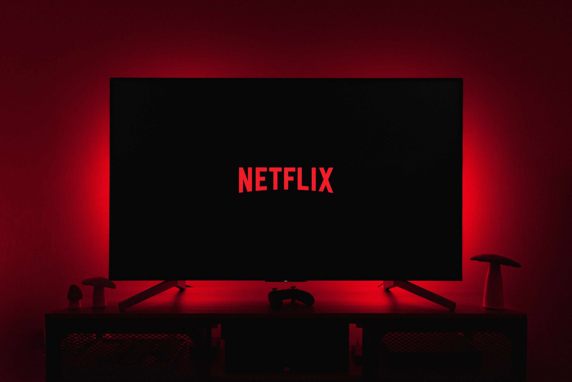 A Netflix logo.