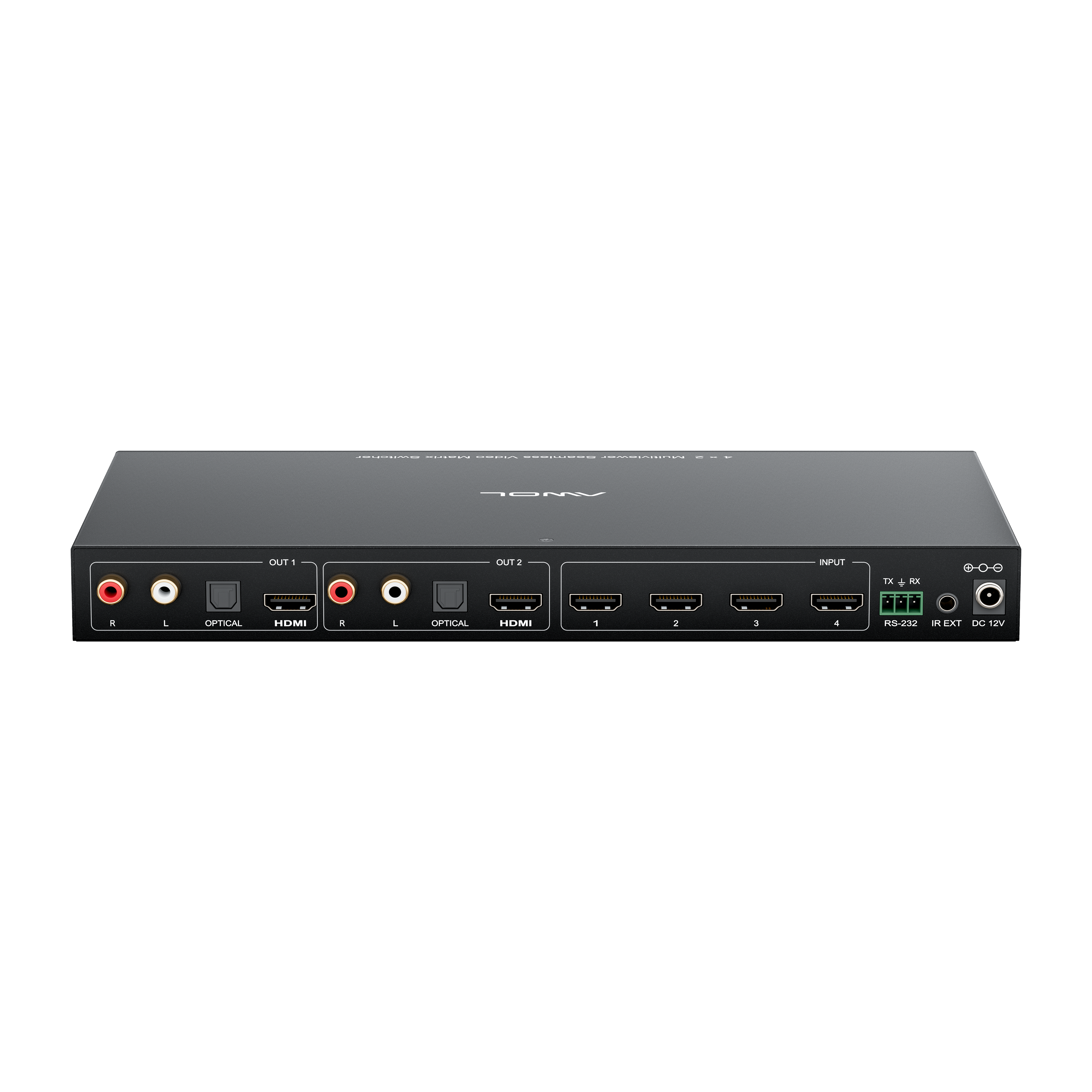 AWOL 4K60Hz 4x2 Multiviewer Seamless Video Matrix Switcher
