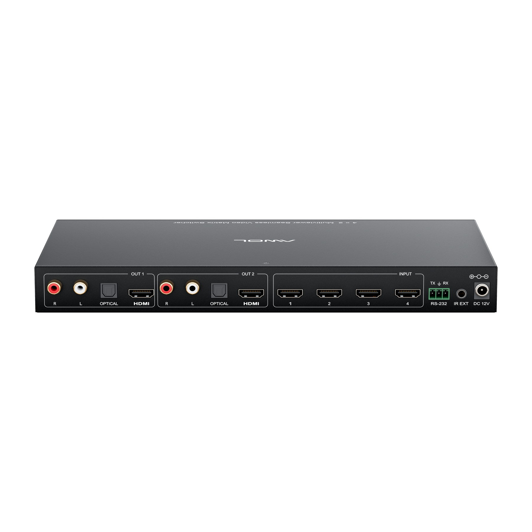AWOL 4K60Hz 4x2 Multiviewer Seamless Video Matrix Switcher