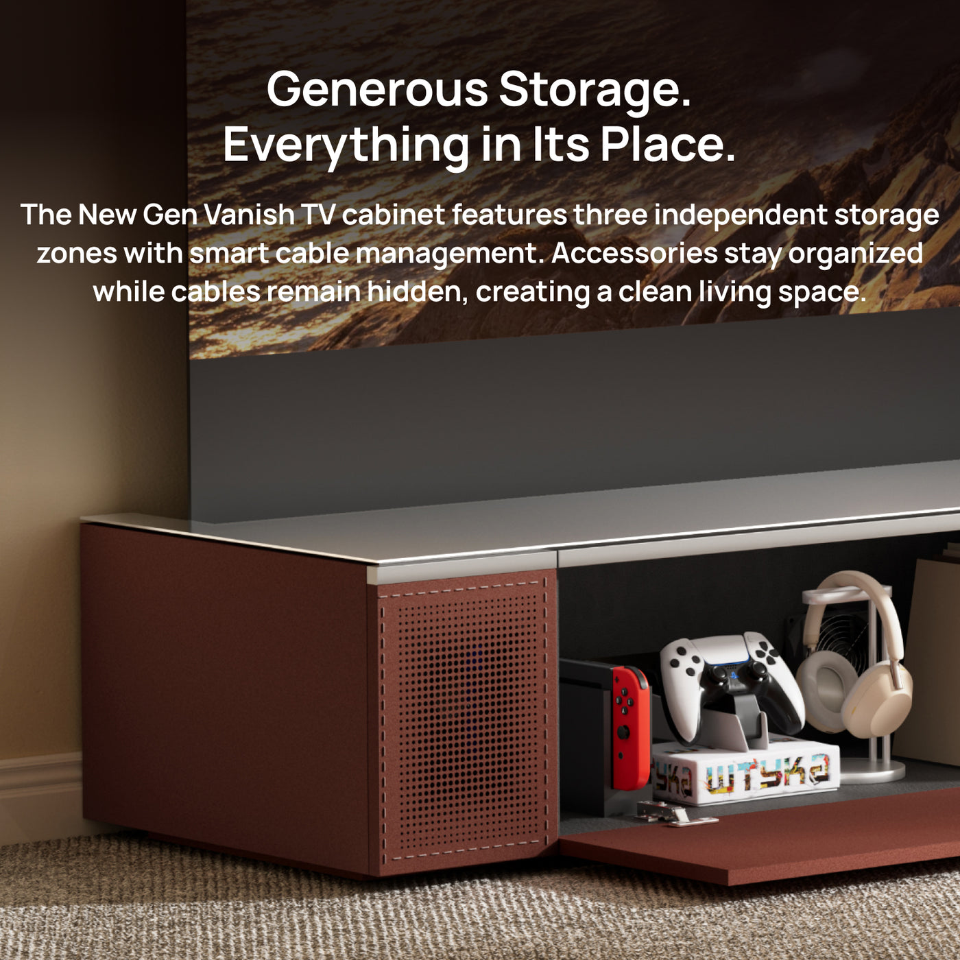 Ust Setups New Gen Vanish TV Cabinet | For 120