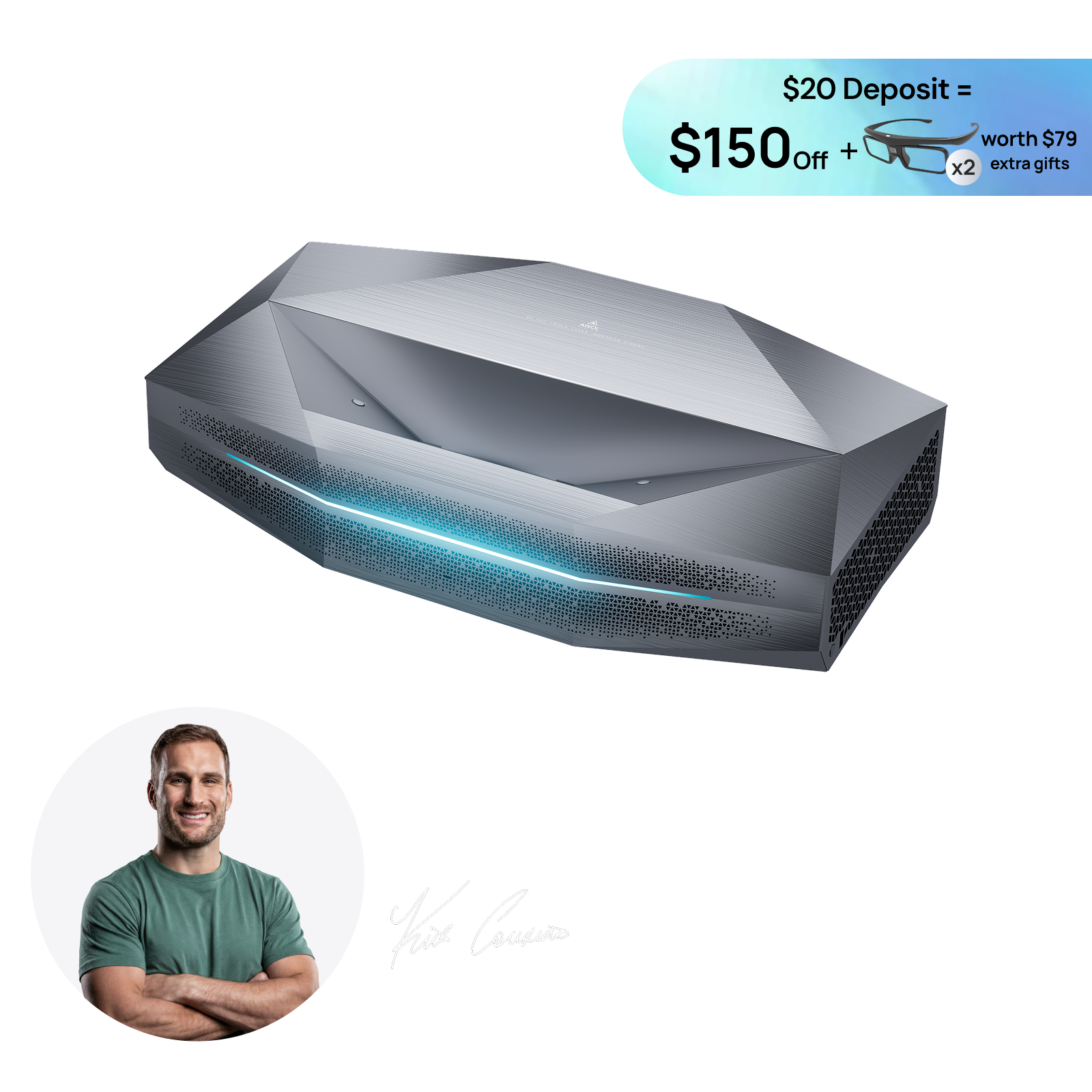 Aetherion Max RGB Laser UST Projector