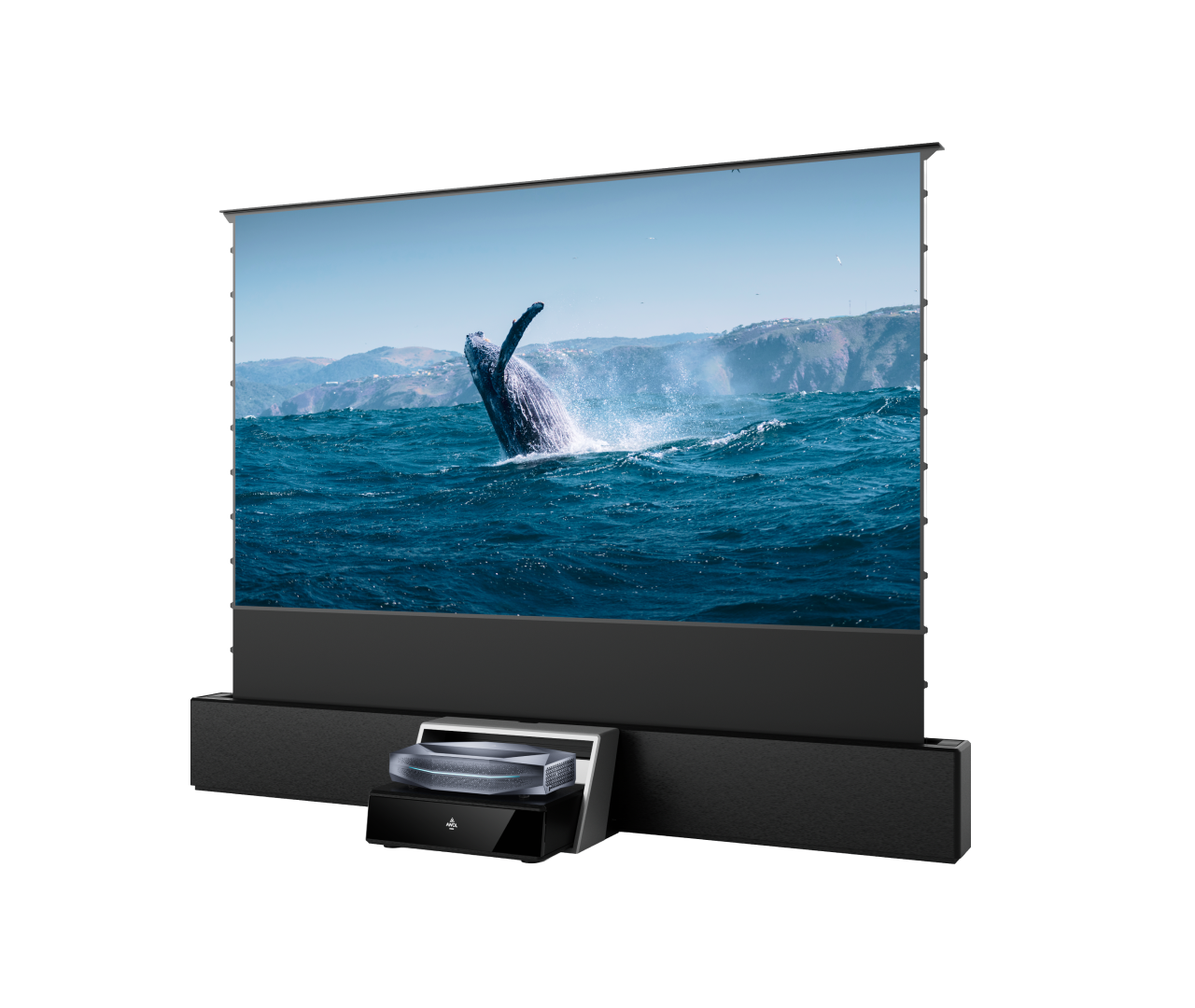 Modern Living Room Smart Cinema Setup