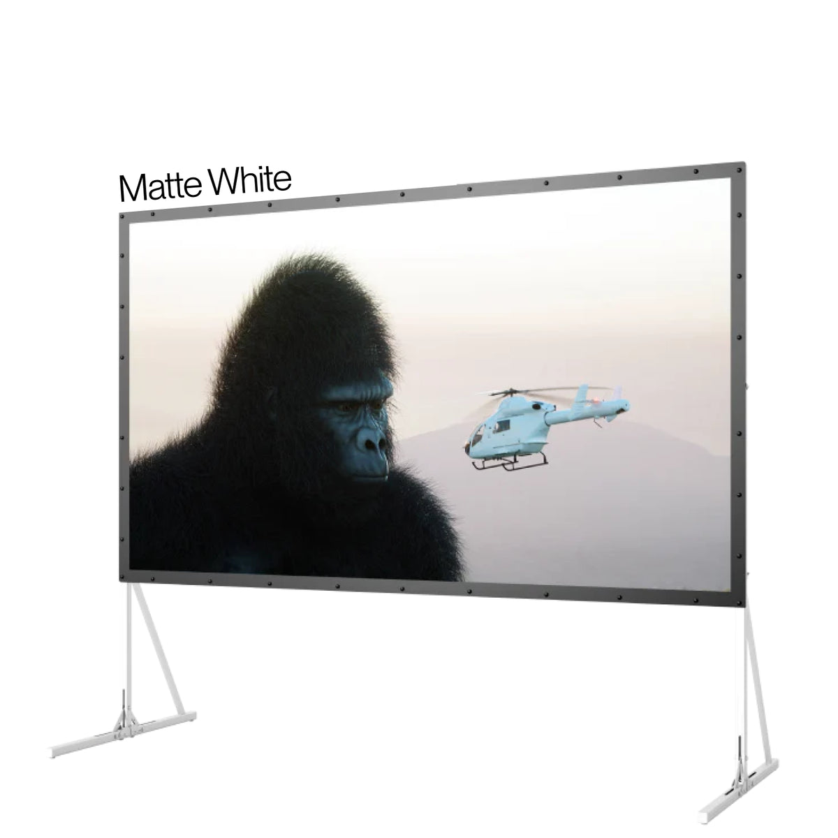 120''-200'' Outdoor Portable Fold Matte White Screen