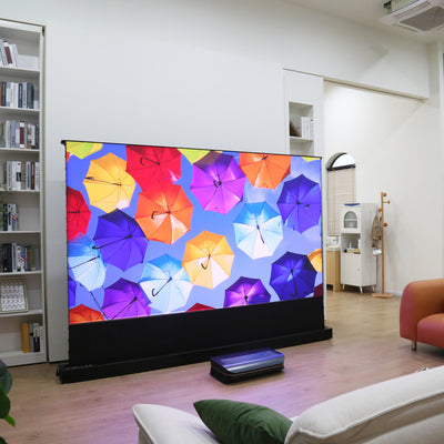 100''-130'' Cinematic+ ALR Motorized Floor Rising Acoustic Screen Hover
