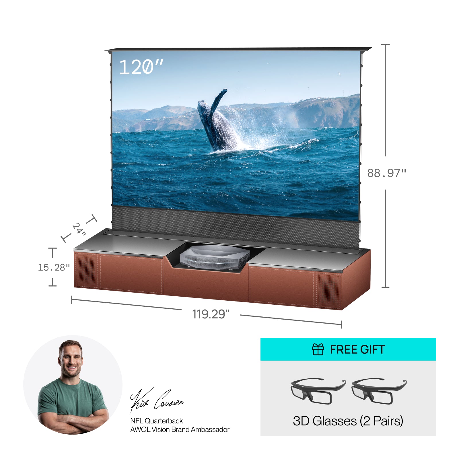Aetherion Max RGB Laser UST Projector
