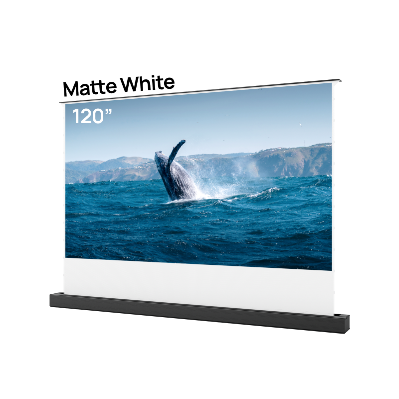 100''-120'' AWOL Vision Matte White Motorized Floor Rising Screen