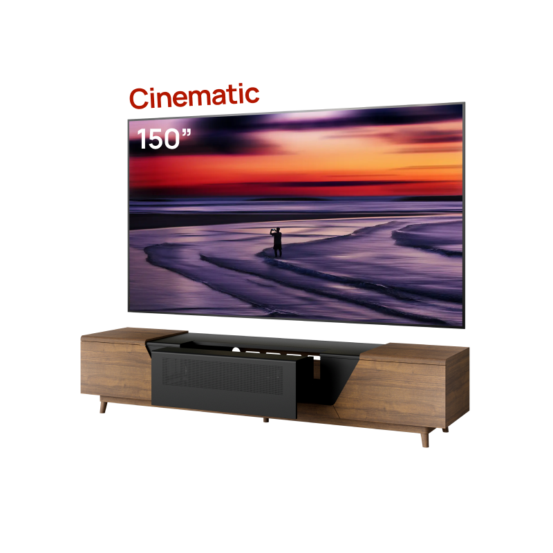LTV-3500 Pro Plus 150'' Wall-Mount Cinematic ALR Screen Bundle