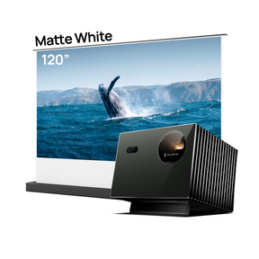 Long-Throw Projector Valerion Pro2 Plus AWOL  Floor Rising Matte White Screen Bundle