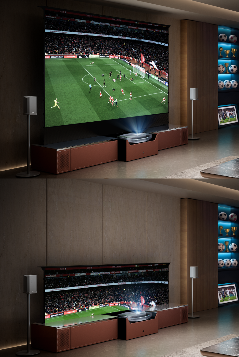 A Giant Screen that Disappears Beautifully