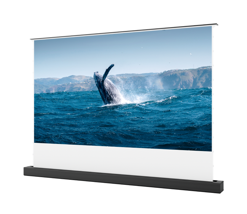 100''-120'' Matte White Motorized Floor Rising Screen