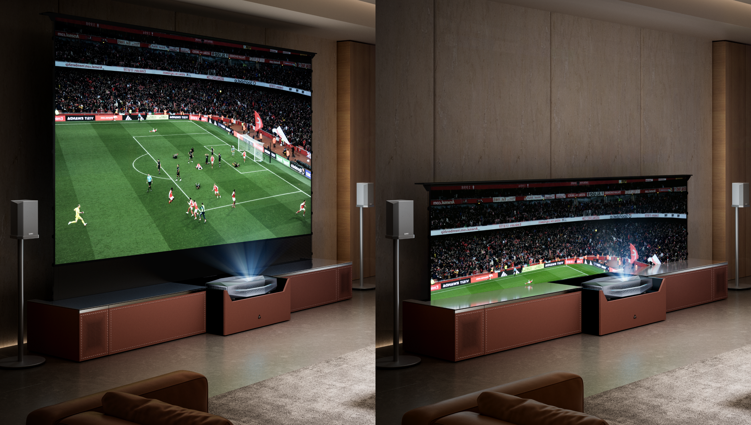 A Giant Screen that Disappears Beautifully