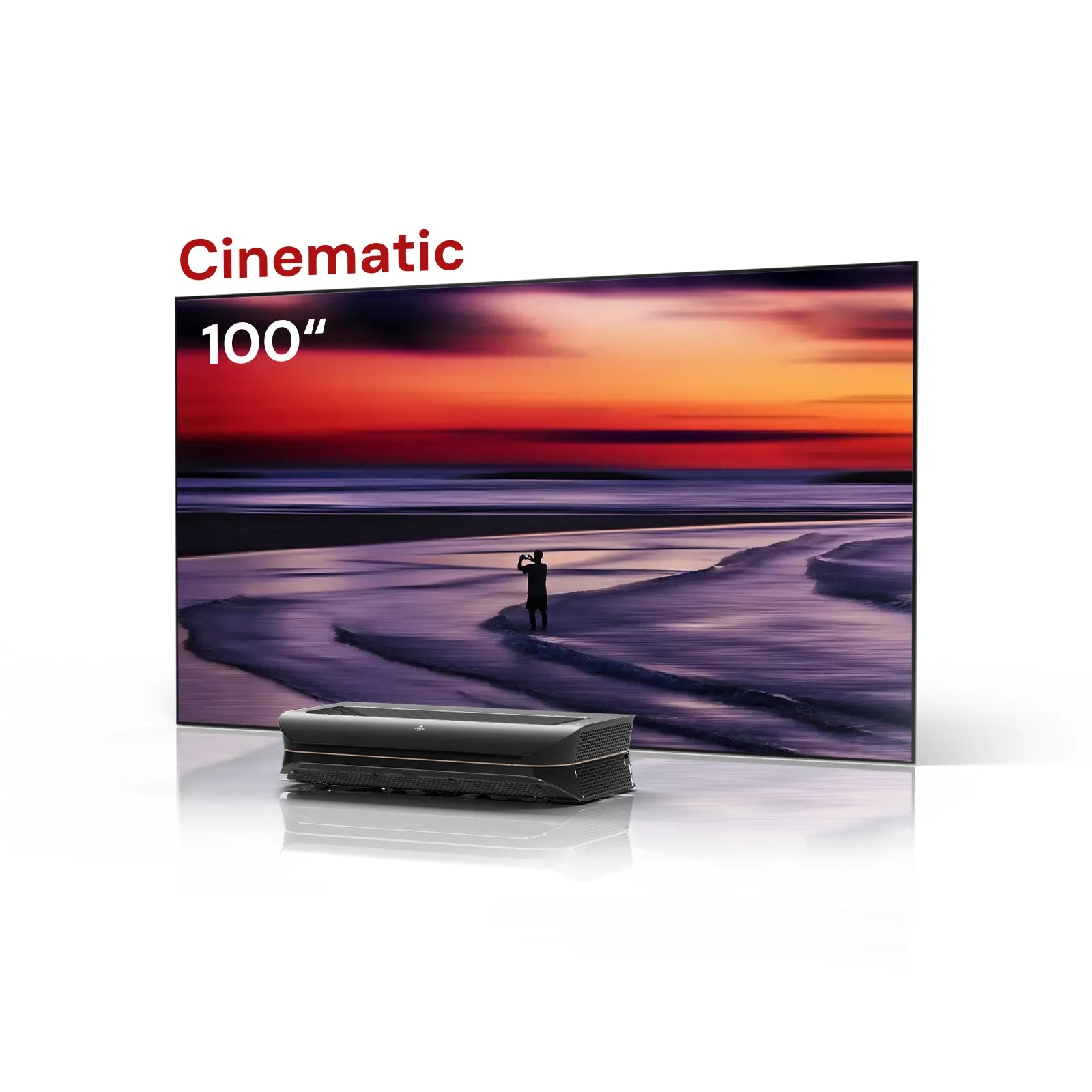 LTV-3000 Pro Free 100''-132'' Cinematic ALR Screen Bundle