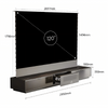 Detailed depiction of the 120-inch screen in collaboration with AWOL Vision Vanish Laser TV Cabinet.
