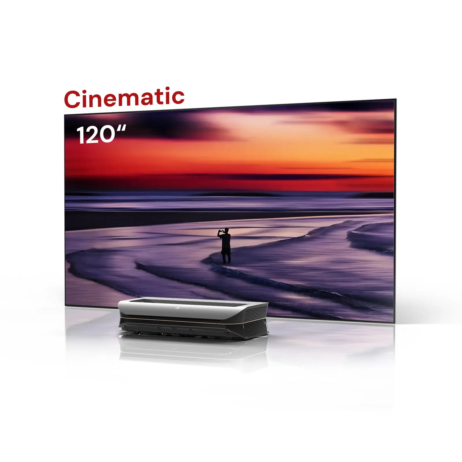 LTV-3000 Pro Free 100''-132'' Cinematic ALR Screen Bundle