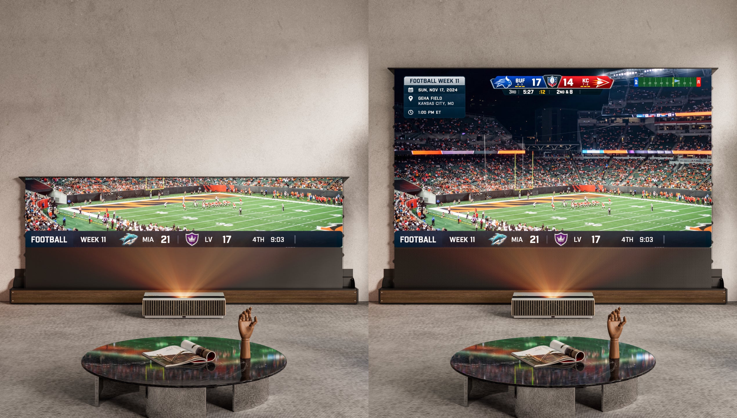 A Giant Screen That Disappears Beautifully