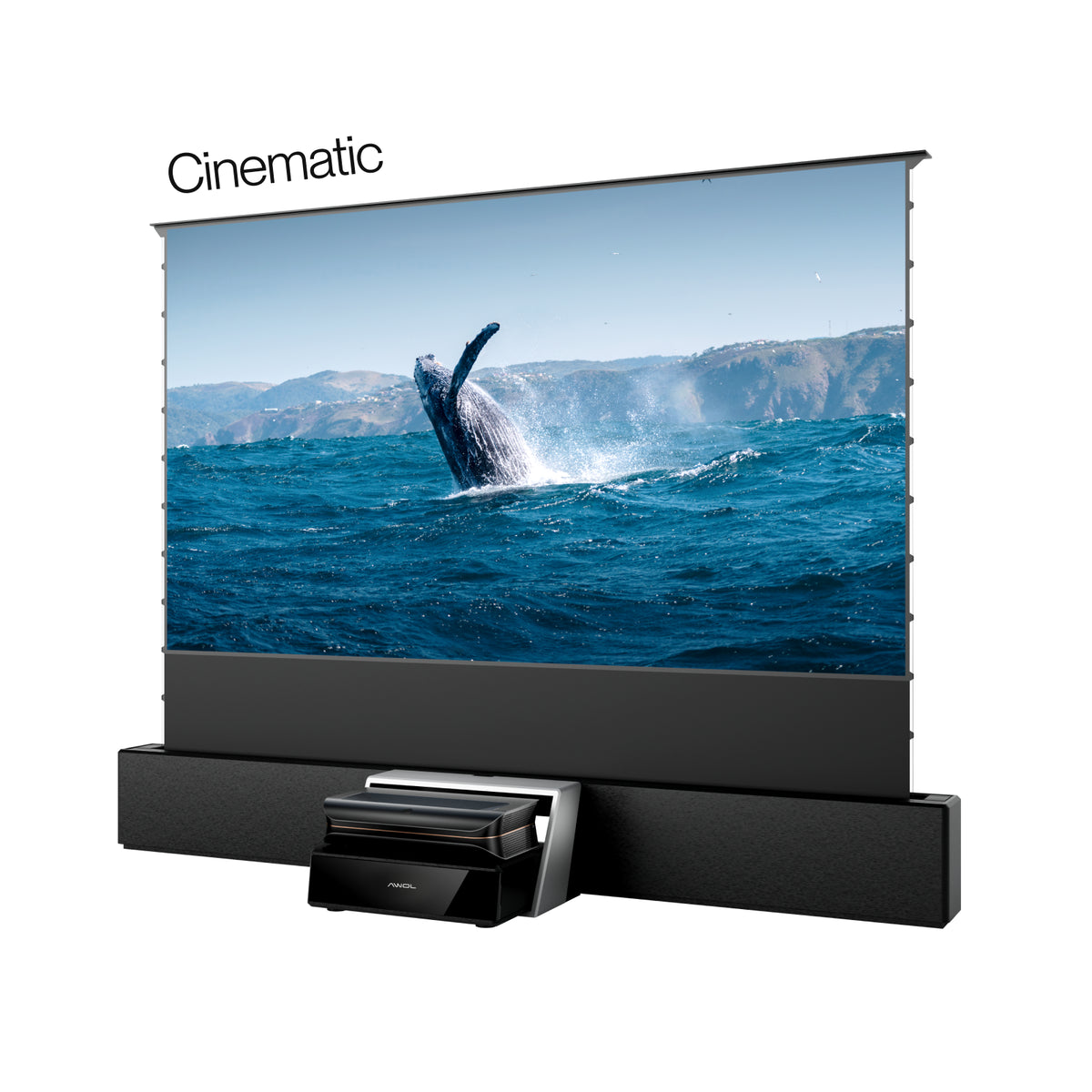 LTV-3000 Pro Plus UST RGB Station 120''-130'' AWOL Vision Acoustic ALR Floor Rising Screen Bundle