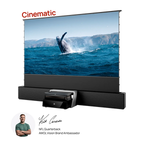 LTV-3000 Pro Plus UST RGB Station 120''-130'' AWOL Vision Acoustic ALR Floor Rising Screen Bundle