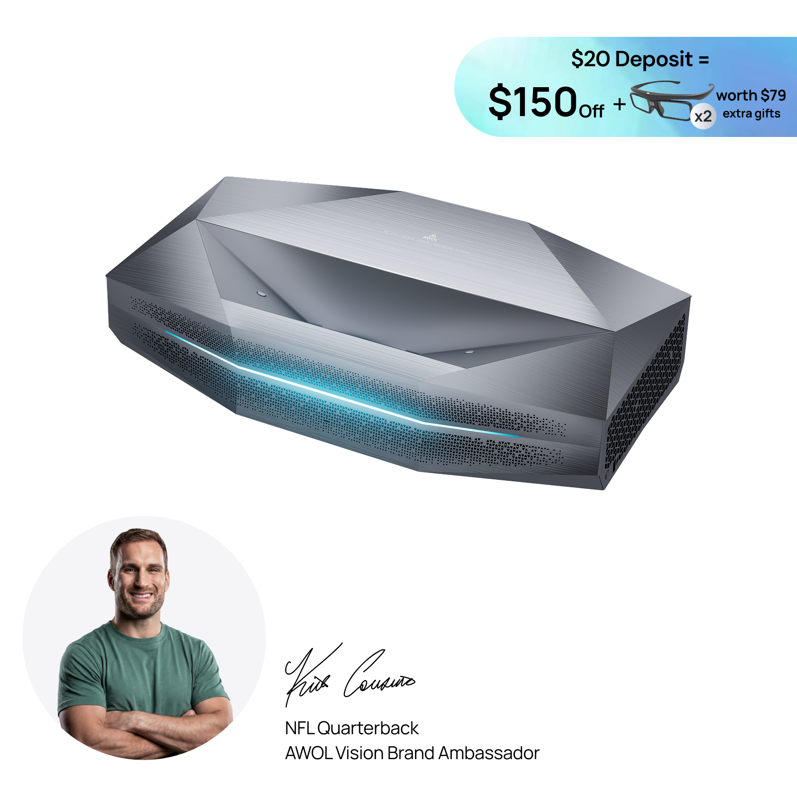 Aetherion Max RGB Laser UST Projector