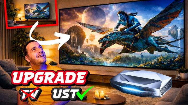 I replaced my new 4K TV with this video projector… AWOL Aetherion Max.