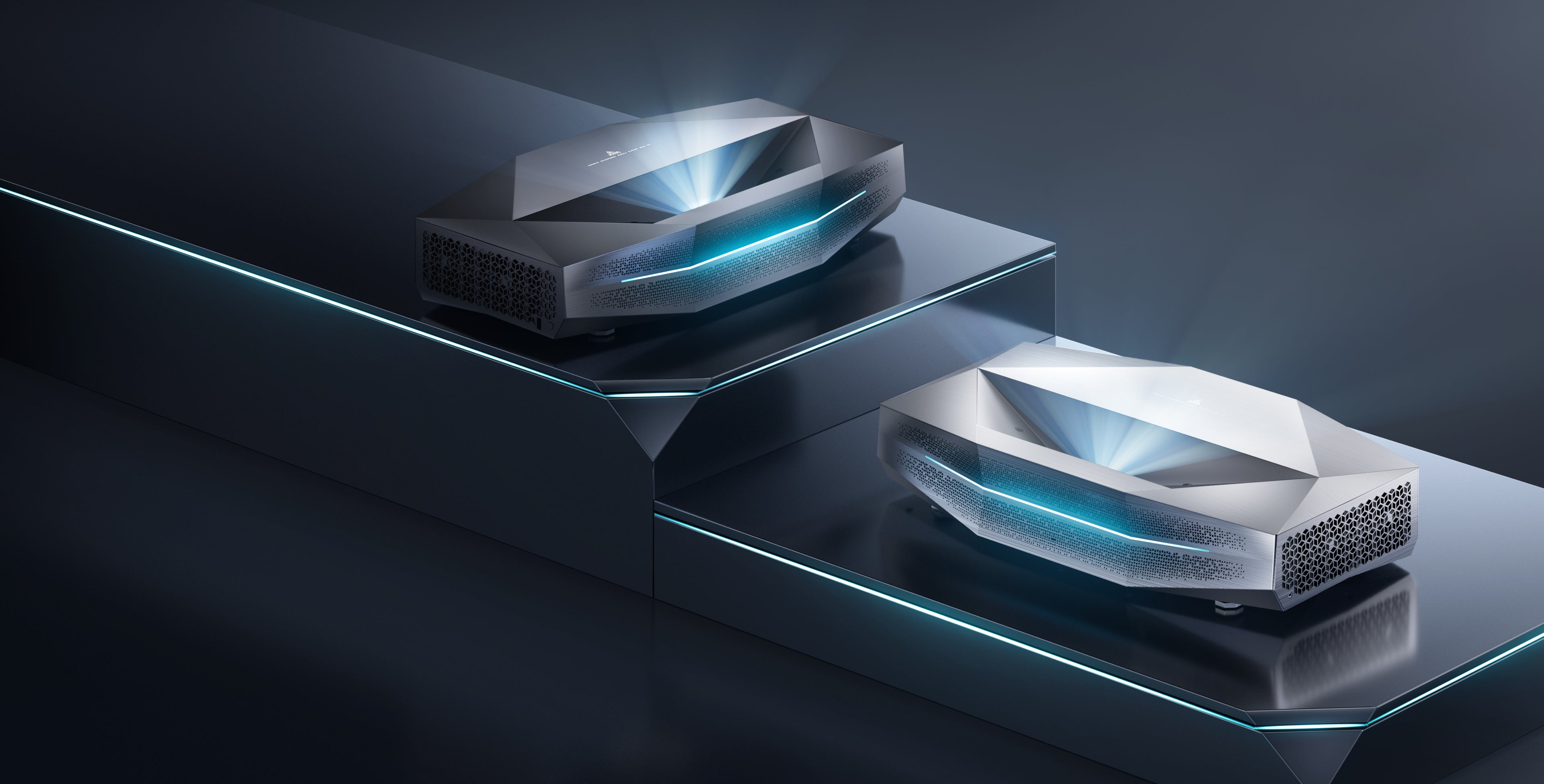 AWOL Vision Aetherion 4K Triple Laser UST Projector series debut with two ultra short throw projectors.