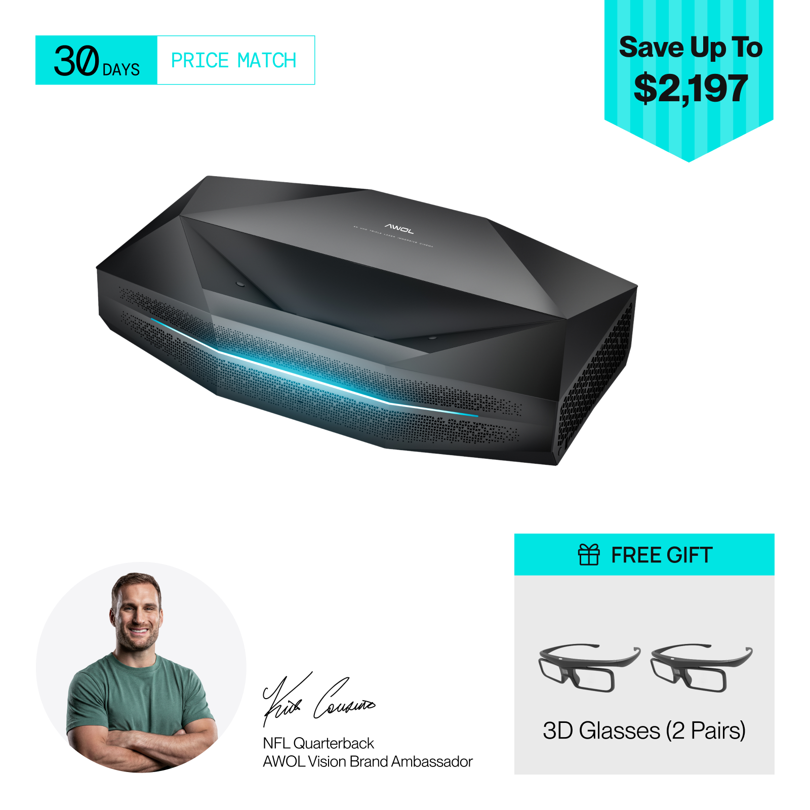 Aetherion Pro RGB Laser UST Projector