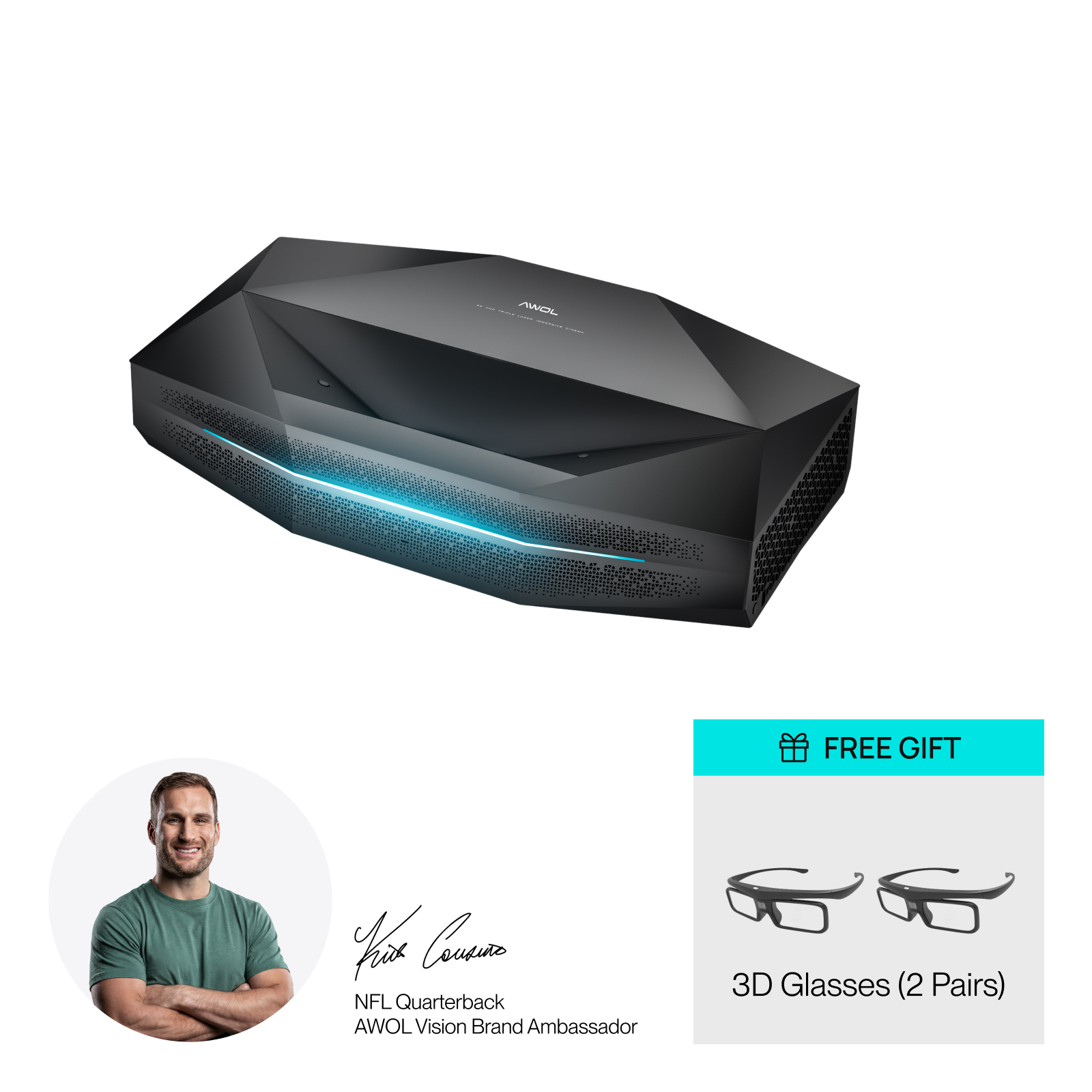Aetherion Pro RGB Laser UST Projector